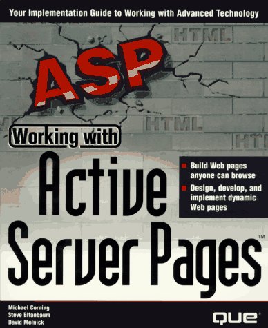 Imagen de archivo de Working With Active Server Pages a la venta por Wonder Book