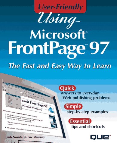 Using Frontpage 97 (9780789711342) by Maloney, Eric; Nossiter, Joshua C.