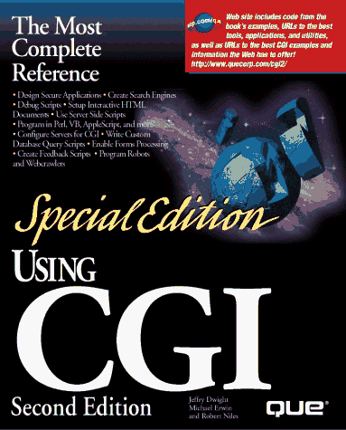 Special Edition Using CGI (2nd Edition) (9780789711397) by Dwight, Jeffry; Erwin, Michael; Niles, Robert