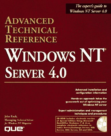 Stock image for Windows Nt Server 4.0 Advanced Technical Reference: Advanced Technical Reference for sale by Ravin Books