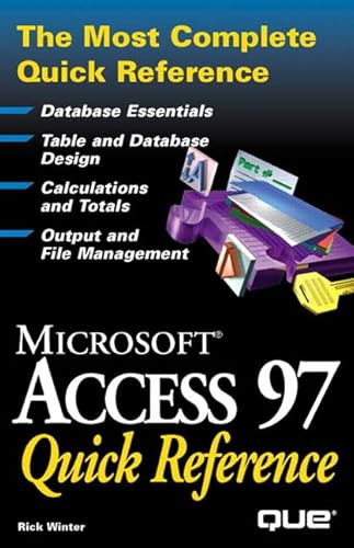 Stock image for Access 97 Quick Reference (Que Quick Reference Series) for sale by WorldofBooks