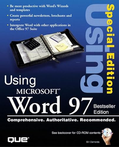 Imagen de archivo de Using Microsoft Word 97: Best Seller Edition a la venta por Hastings of Coral Springs