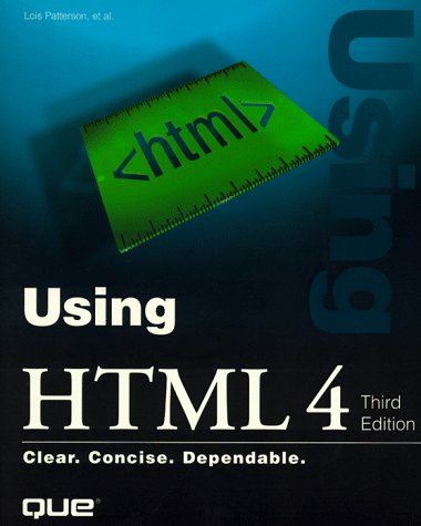 Imagen de archivo de Using Html 4 (Using Series) a la venta por Wonder Book