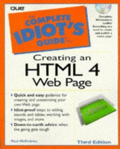 9780789714909: The Complete Idiot's Guide to Creating an HTML Web Page