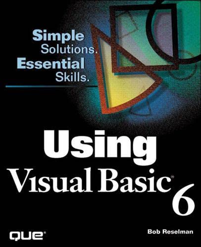 Stock image for Using Visual Basic 6 for sale by SecondSale