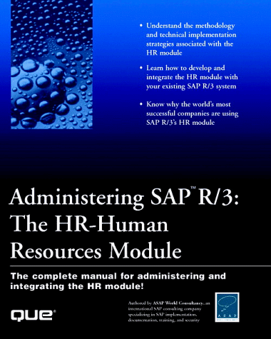 9780789717566: Administering SAP R/3: HR - Human Resources Module