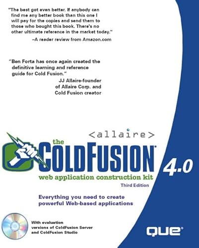 Imagen de archivo de The ColdFusion 4 Web Application Construction Kit a la venta por Better World Books