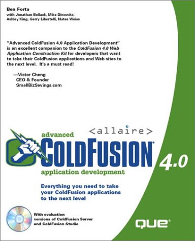 Imagen de archivo de Advanced Cold Fusion 4 Application Development a la venta por SecondSale