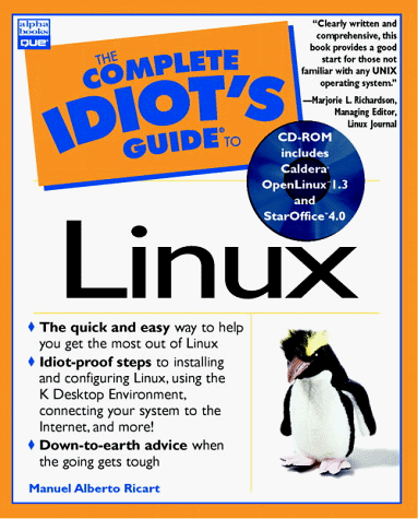 Imagen de archivo de Complete Idiot's Guide to Linux a la venta por Wonder Book