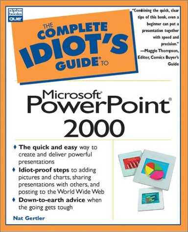 Imagen de archivo de The Complete Idiot's Guide to Microsoft PowerPoint 2000 a la venta por ThriftBooks-Dallas