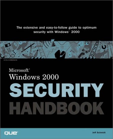 Imagen de archivo de Microsoft Windows 2000 Security Handbook a la venta por BookHolders