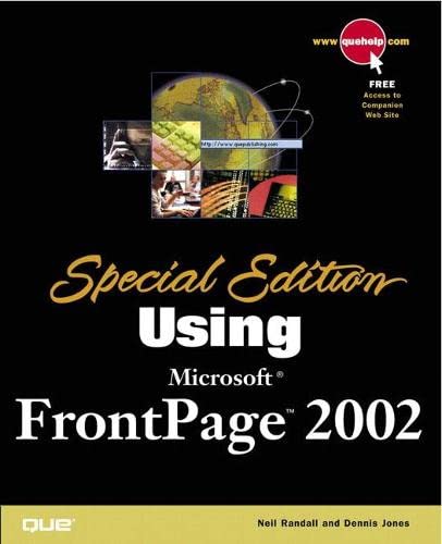 Beispielbild fr Special Edition Using Microsoft Frontpage 2002 zum Verkauf von Ken's Book Haven