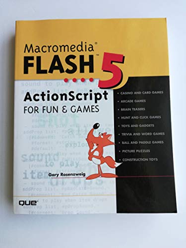 Macromedia Flash 5: Actionscript for Fun & Games (9780789725240) by Rosenzweig, Gary