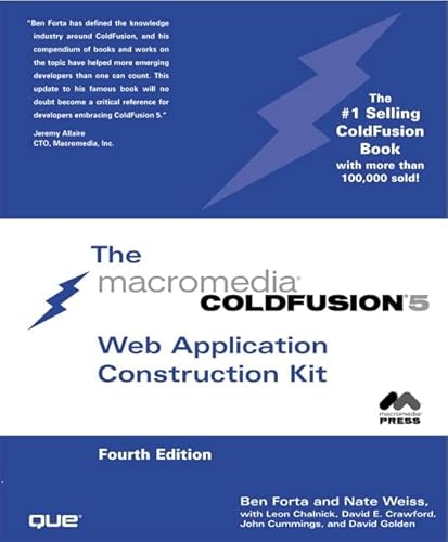 Imagen de archivo de Coldfusion 5 Web Application Construction Kit a la venta por -OnTimeBooks-