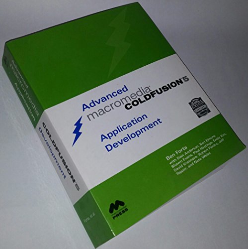 Imagen de archivo de Advanced Macromedia ColdFusion 5 Application Development (2nd Edition) a la venta por Lee Jones-Hubert