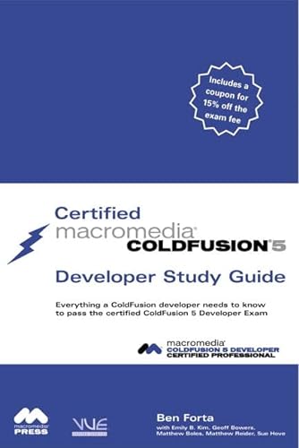 Beispielbild fr Certified Macromedia ColdFusion 5 Developer Study Guide zum Verkauf von Wonder Book