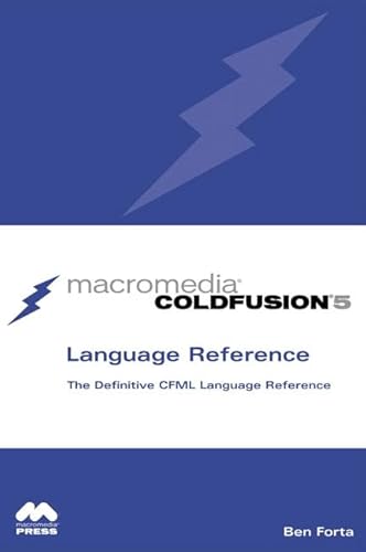 Imagen de archivo de Macromedia Coldfusion 5 Language Reference a la venta por HPB-Red