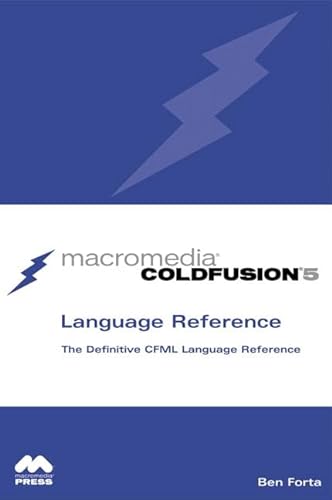 9780789726988: Macromedia Coldfusion 5 Language Reference