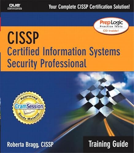 Cissp Certification Training Guide (9780789728012) by Bragg, Roberta