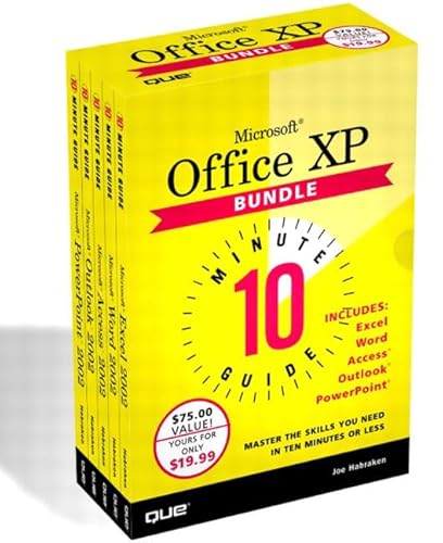 Imagen de archivo de Microsoft Office Xp 10 Minute Guide: Microsoft Excel 2002/Microsoft Word 2002/Microsoft Access 2002/Microsoft Outlook 2002/Microsoft Powerpoint 2002 a la venta por HPB-Red