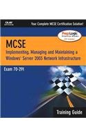 Stock image for Windows Server 2003 network Infrastructure : Exam 70-291, Training guide for sale by a2zbooks