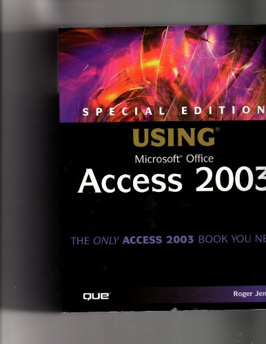 9780789729521: Special Edition Using Microsoft Office Access 2003