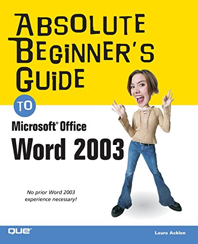 Imagen de archivo de Microsoft Office Word 2003 a la venta por Better World Books