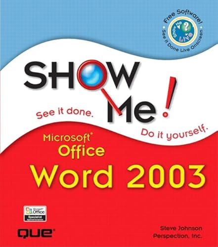 9780789730107: Show Me Microsoft Office Word 2003 (Show Me Series)