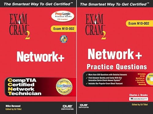 9780789731326: Exam Cram 2 Network +/Practice Questions: Exam N10-002