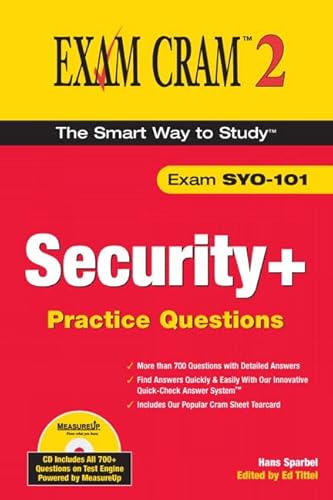 Imagen de archivo de Security+ Practice Questions Exam Cram 2 (Exam SYO-101) a la venta por Better World Books Ltd