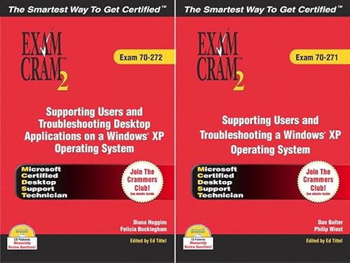 MCDST 70-271 &70-272 Exam Cram 2 Bundle (9780789731562) by Balter, Dan; Wiest, Philip; Tittel, Ed