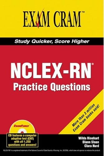 Stock image for NCLEX-RN Exam Practice Questions Exam Cram for sale by ThriftBooks-Atlanta