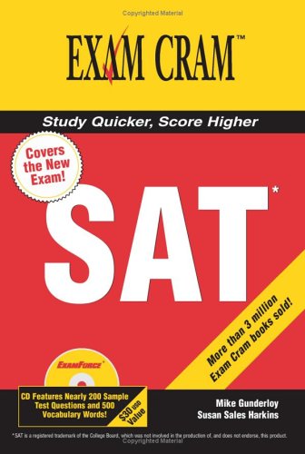 Beispielbild fr The New SAT Exam Cram 2 (Exam Cram (Pearson)) zum Verkauf von -OnTimeBooks-