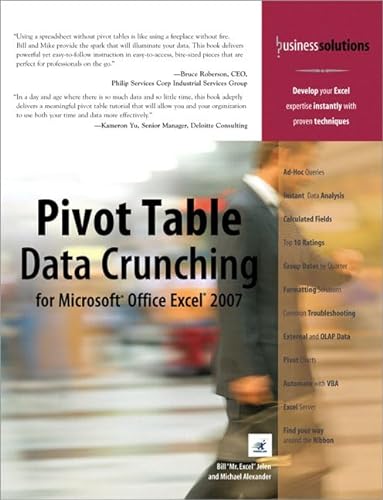 9780789736017: Pivot Table Data Crunching for Microsoft Office Excel 2007