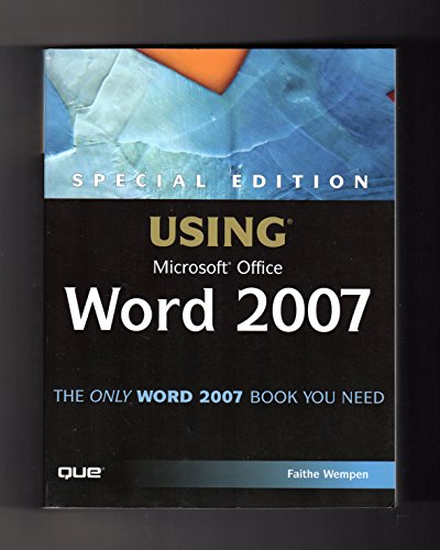 Stock image for Special Edition Using Microsoft Office Word 2007 for sale by The Maryland Book Bank