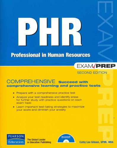 Imagen de archivo de PHR Exam Prep: Professional in Human Resources a la venta por Red's Corner LLC