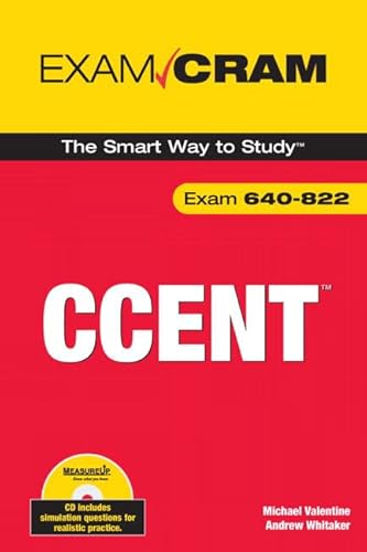 Imagen de archivo de CCENT Exam Cram: Exam 640-822 [With CDROM] a la venta por ThriftBooks-Atlanta