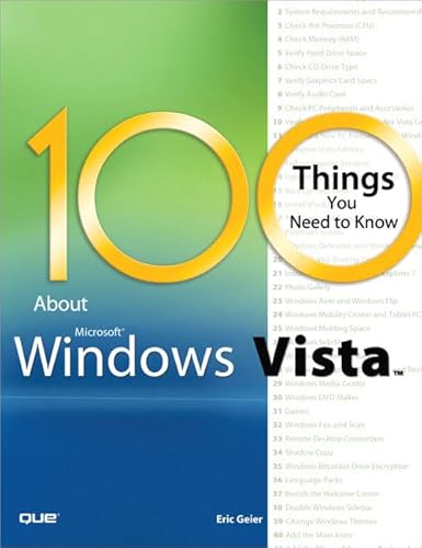 Stock image for 100 Things You Need to Know about Microsoft Windows Vista for sale by WorldofBooks