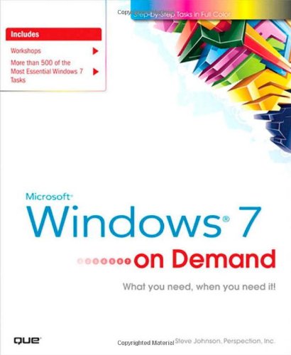 Stock image for Microsoft Windows 7 On Demand for sale by Once Upon A Time Books