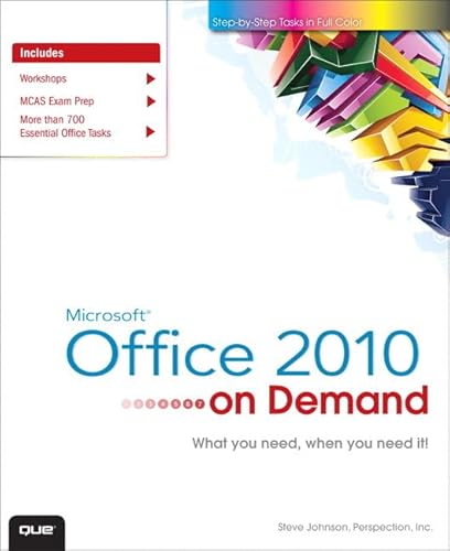 Beispielbild fr Microsoft Office 2010 on Demand zum Verkauf von Better World Books