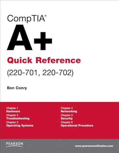 9780789742889: CompTIA A+ Quick Reference (220-701, 220-702) (not for retail sale)