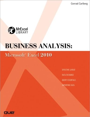 9780789743176: Business Analysis:Microsoft Excel 2010 (MrExcel Library)