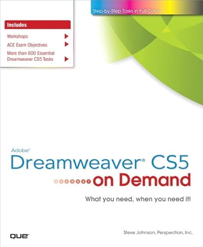 9780789744449: Adobe Dreamweaver CS5 on Demand