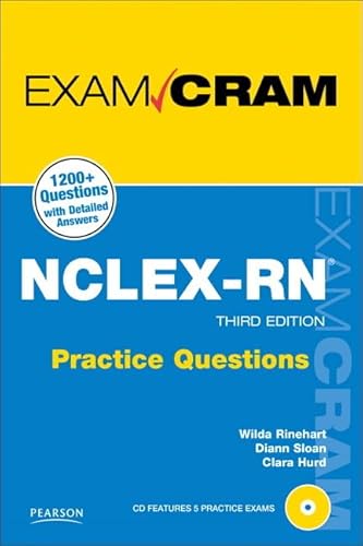 Imagen de archivo de NCLEX-RN Practice Questions (Exam Cram) a la venta por Your Online Bookstore