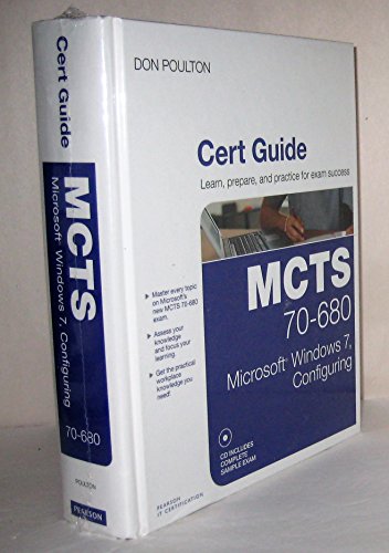 Imagen de archivo de MCTS 70-680 Cert Guide: Microsoft Windows 7, Configuring (Certification Guide) a la venta por SecondSale