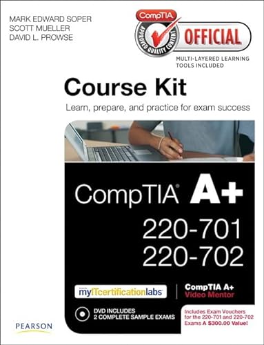9780789747297: CompTIA Official Academic Course Kit: CompTIA A+ 220-701 and 220-702 , With Voucher
