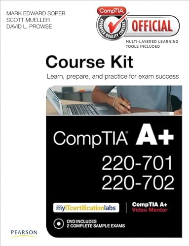 9780789747303: CompTIA Official Academic Course Kit: CompTIA A+ 220-701 and 220-702 , Without Voucher