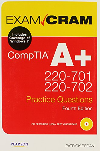Stock image for CompTIA A+ 220-701 and 220-702 Practice Questions Exam Cram (4th Edition) for sale by Wonder Book