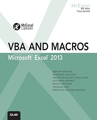 Imagen de archivo de Excel 2013 VBA and Macros (MrExcel Library) a la venta por Decluttr