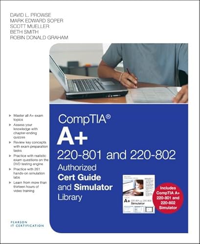 9780789748744: CompTIA A+ 220-801 and 220-802 Authorized Cert Guide and Simulator Library